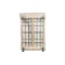 Steele Canvas Basket 16 BU Permanent Truck Natural Canvas w/Grey Vinyl - 3in Casters 9616CNATVGRYW3 - alternate 5